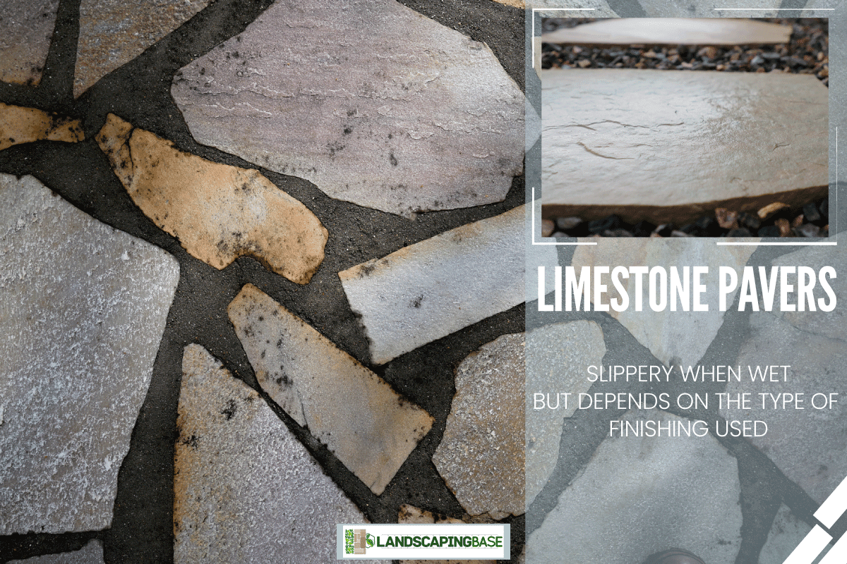 Limestone paving stones of a terrace, Are Limestone Pavers Slippery?