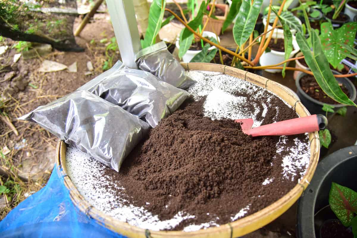 Brown bio fertilizer earthworm manure for plants