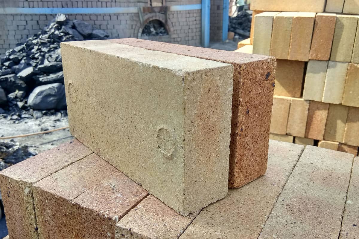 close up photo of a fire block, fire proof block for fire pit, heat resistant blocks