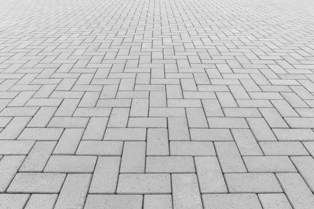 close up photo of a nicely installed concrete pavers on the park