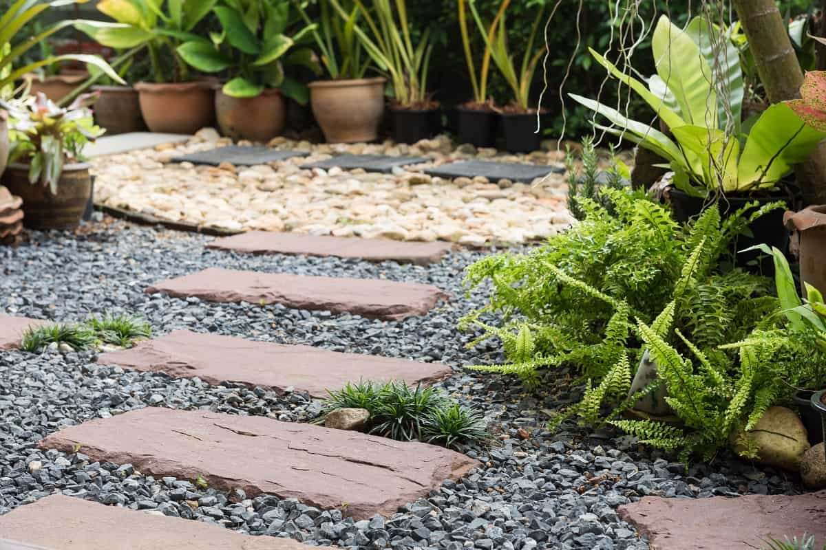 Go with Gravel - Simple pathway in home garden landscape